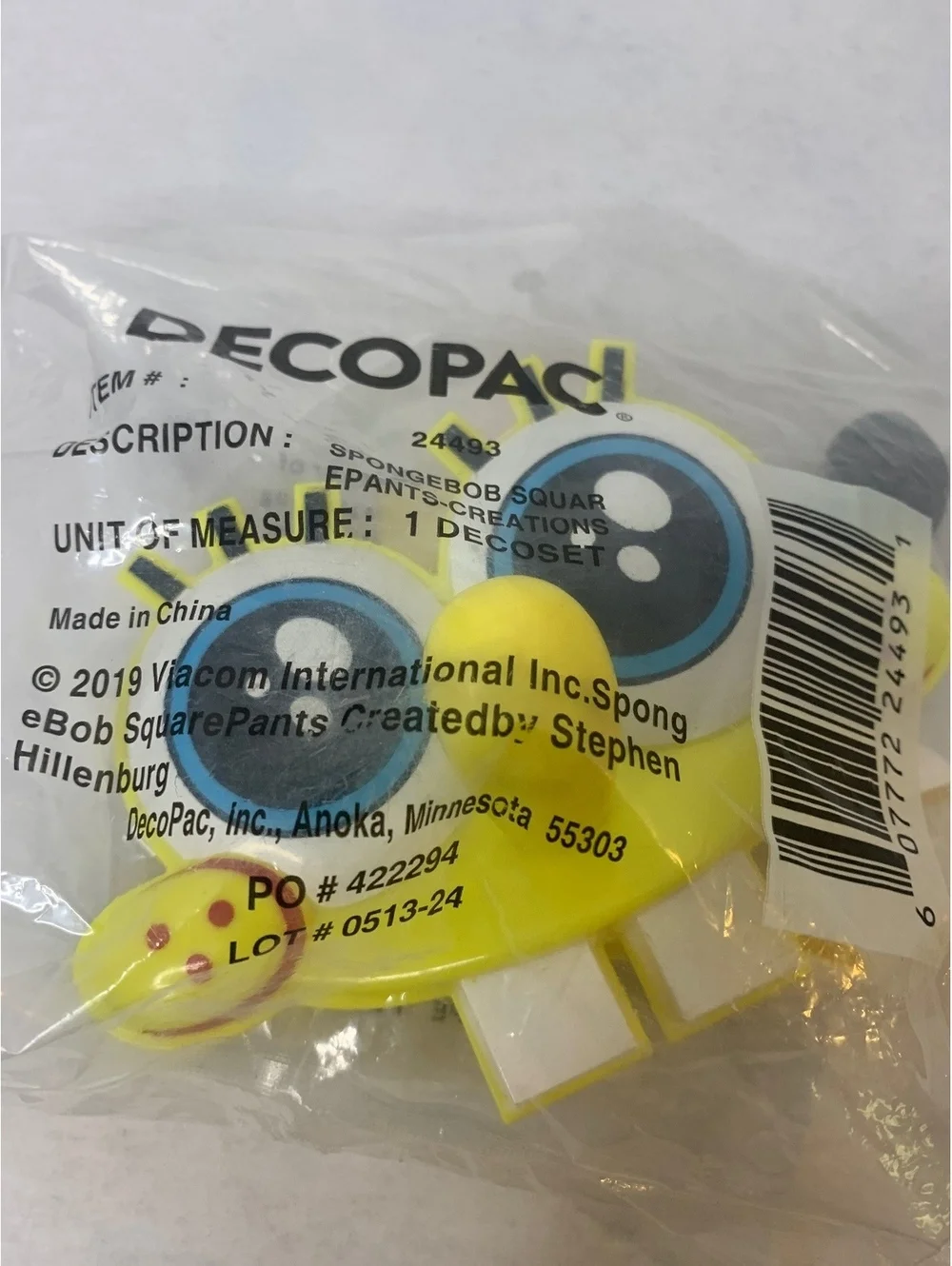 DecoPac SpongeBob SquarePants Cake Decoration Set - New in Package